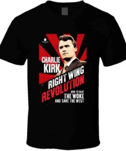 Charlie Kirk Right Wing Revolution Parody T-Shirt
