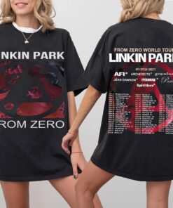 Linkin Park From Zero World Tour Shirt, 2025 Concert Tee with Tour Dates, Vintage Rock Band Graphic T-Shirt, Linkin Park Fan Merch
