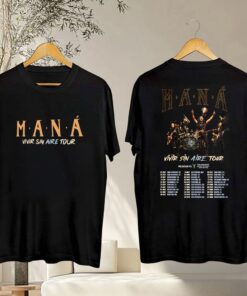 Mana Band Concert 2025 T-Shirt, Maná Vivir Sin Aire Tour 2025 T-Shirt, Latin Rock Mana Shirt, Maná Fan Gift, Mana Merch, Graphic Mana Shirt