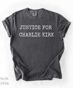 Justice for Charlie Kirk Shirt, Support Tee, Christian T-Shirt, Faith Based Unisex Tee, Human Rights Shirt, Activist Shirt