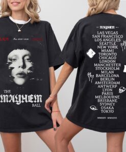 Lady Gaga The Mayhem Ball Tour Dates Shirt, Lady Gaga Mayhem Ball Tour 2025 Shirt, The Mayhem Ball Tour Tee, Lady Gaga Graphic Tee