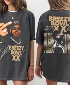 Breezy Bowl Shirt, Chris Br Middle Finger T-Shirt, Concert 2025 Tee, Chris Br Graphic Tee 90S, Music Fan Gift
