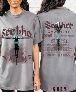 Seether Tour Shirt 2025, The Surface So Far Album Tee, Ivory Rock Concert T-Shirt