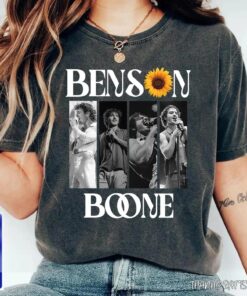 Benson Boone Tour 2025 Shirt, Vintage Sunflower Graphic Tee, Oversized Concert Merch, Retro Unisex Fan T-Shirt