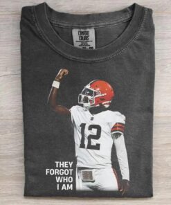 Shedeur Sander They Forgot Who I Am Oversized Bootleg Browns Tee, Cleveland Dawg Pound Throwback Vintage Prime shirt
