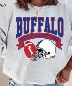 Vintage 90s Style Buffalo Football Sweatshirt, Buffalo Football Sweatshirt, Buffalo Bill Football Fan Gift, Game Day Shirt, Sunday Football
