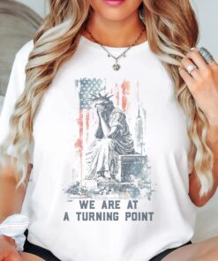 Charlie Kirk Turning Point Freedom Shirt, Justice for Charlie Kirk Unisex T-Shirt, A True Patriot and American Hero Memorial Tee