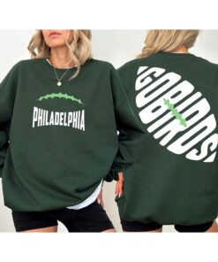 Philly Football Sweatshirt, Unisex Green and White Philadelphia Sports Fan Apparel,Cozy Go Birds Football Hoodie, The Birds Game Day T Shirt