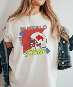90s Retro Buffalo Vintage style Football Shirt, Game Day Tee for Fans, Blue White Red Bills Gift
