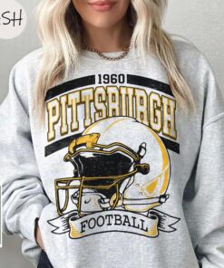 Vintage 90s Style Pittsburgh Football Sweatshirt, Trendy Pittsburgh Football Fan Gift, Pittsburgh Game Day Shirt, Steelers Fans Gift