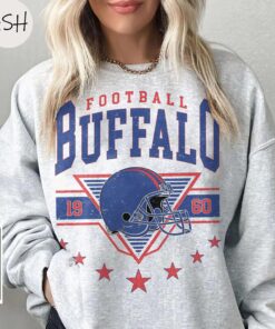 Vintage 90s Buffalo Football Vintage Sweatshirt Tee, Buffalo Bill Crewneck Sweatshirt,Buffalo New York,Buffalo Bill Fan Gift Sunday Football