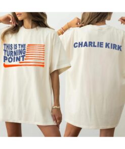 Charlie Kirk Shirt – "This Is The Turning Point Quote" Shirt, Political Statement Tee, Patriotic Protest Top