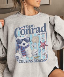 Team Conrad Junior Mint Bear Shirt, Cousins Beach Sweatshirt, Summer Beach Tee, Team Conrad Cousins Beach Shirt, TSITP Inspired Hoodie