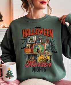 Horror Nights Halloween Graphic Tee, Spooky 2025 Party Shirt