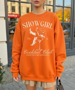 Showgirl Cocktail Club Sweatshirt, In My Showgirl Era Crewneck, Country Music Fan Merch, Trendy Showgirl Tee, Oversized Aesthetic Fan Gift