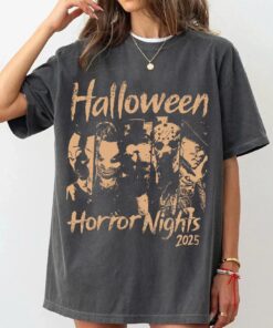 Horror Nights 2025 Halloween Shirt, Spooky Haunted House Tee, Scary Costume Party T-Shirt, Horror Fan Gift Unisex