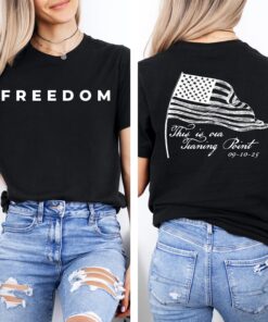Charlie Kirk Freedom T-Shirt, This is the Turning Point 2 Sided Shirt, Conservative Gift, Patriotic Justice For Charlie Kirk, Freedom Tee