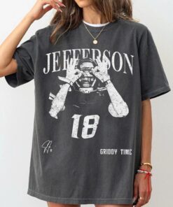 Justin Jefferson Vintage T-Shirt, Justin Jefferson Retro Rap Tee, Game Day Top, Football Shirt