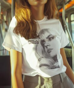 Vintage Billie Eilish T-Shirt, Fan-Made Redesigned Tee, Hit Me Hard and Soft Concert Cheering Outfits, Commemorative Nostalgic-Style Shirt