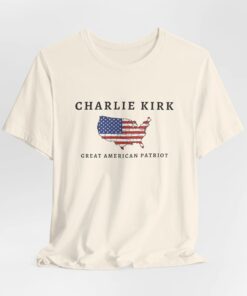 Charlie Kirk Tribute Shirt, Great American Patriot Top, RIP Charlie Kirk Memorial T-Shirt, USA Hero Apparel