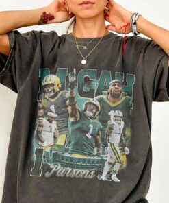 Vintage Micah Bootleg 90s Football Shirt, Green Bay Gift For Fan Football Game Day, Gift For Christmas