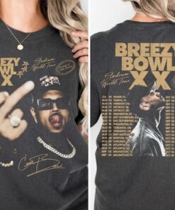 Chris Brown Tour 2025 T-Shirt, Chris Brown Shirt, Chris Brown t-Shirt, Chris Brown Breezy Bowl XX T-Shirt, Chris Brown Unisex Graphic Tee.