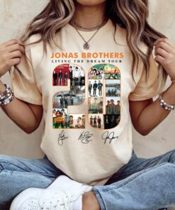 20th Anniversary Of Jonas Shirt, Living The Dream Tour 2025 T-shirt, Jonas Fan Merchandise Shirt