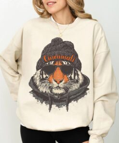 Cincinnati Football Sweatshirt, Retro Sports Fan Shirt, Trendy Game Day Gift Tee, Cincinnati Mascot Sweatshirt,Cincinnati Football Fan Shirt