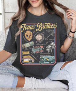Retro Jonas Brothers Band T-Shirt, Jonas Brothers 2025 Tour Shirt, Jonas All Albums Tee, Jonas Bros Top
