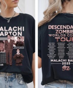 Malachi Barton Shirt, Descendants Zombies Worlds Collide Tour, Descendants Character T-Shirt, Summer Music Festival 2025 Shirt