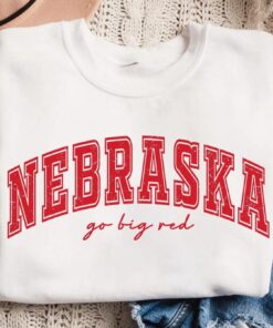 Go Big Red Shirt, College Football Sport Chants Sweatshirt, College Game Day Apparel, Gift for Nebraska Fan