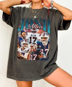 Josh Allen Football Shirt, Retro Josh Allen T-Shirt, Josh Allen Fan Tee, God Bless Go Bill, Bill Football Top
