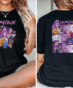 Huntrix T-Shirt, Demon Hunters Graphic Tee, Kpop Fan Gift Shirt, Huntrix Girls Merch