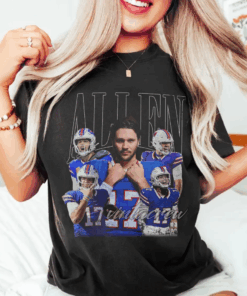 Josh Allen T-Shirt, Game Day Vintage Bootleg Shirt