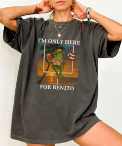 Im Only Here For Benito Bowl Shirt, Puerto Rican Football Tee, Bad Bunny Super Bowl 2026 Top, Hispanic Pride Gift, Halftime Fans T-Shirt