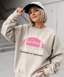 Benito Sweatshirt, Football Season Sweater, Tis The Season, Team Spirit Tshirt, Halftime Crewneck Shirt, Game Day Football