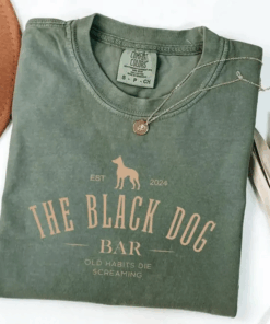 Minimalist The Black Dog T-Shirt, Unisex Concert Sweatshirt, Gift Idea for Friend, Era Tour Hoodie