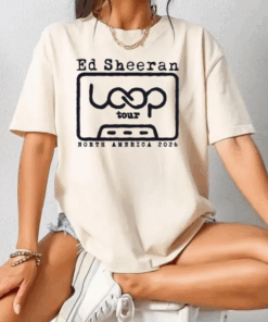 Ed Sheeran Loop Tour T-Shirt, North America 2026 Concert Graphic Tee