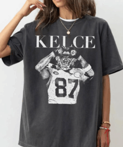 Travis Kelce 87 Love Sign Unisex Shirt, Football Y2k Rap Top, Kansas City Football Vintage T-Shirt, Football Game Day Tee
