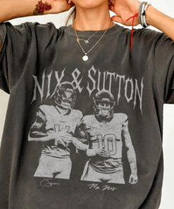 Bo Nix Courtland Sutton Football Shirt, Denver Tee, Funny Football Gift Unisex