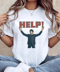 Vintage Beatles 'Help!' Graphic Tee, 60s Music Fan Gift