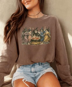 Halloween Anti Trump Sweatshirt, Liberal Witch Sweater, Political Spooky Season Human Rights Fall Protest Long Sleeve Shirt