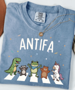 ANTIFA: Inflatable Costume Portland Frog Shirt, Abolish ICE Anti Fascism Protest Tee