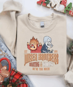 Miser Brothers Heating And Cooling Sweatshirt, Snow Miser &Heat Miser T-Shirt, Miser Brothers Fans Tee, Miser Brothers Christmas, Xmas Gift