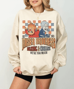 Vintage Heating and Cooling We Are Too Much Sweatshirt, Miser Brothers Heating And Cooling Shirt, The Year Without A Santa Claus T-Shirt