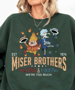 Miser Brothers Heating And Cooling T-Shirt, Miser Brothers Christmas, Heat And Snow, Miser Brothers Too Much Shirt, Snow Miser