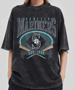 Vintage Seattle Mariners Sweatshirt, Seattle Baseball Shirt, Seattle EST 1977 T-Shirt, Vintage Baseball Fan Tee