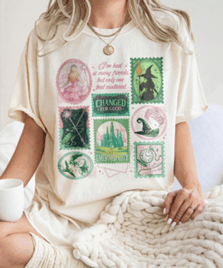 Wicked Changed For Good T-Shirt, Wizard Defying Gravity Tee, Retro Pink Green Musical Shirt, Broomstick Magic Wand Gift Top