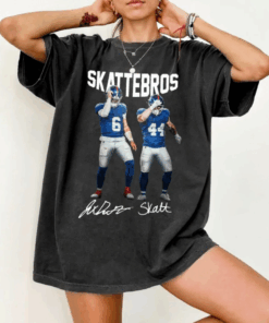 Skattebros Jaxson Dart & Cam Skattebo T-Shirt, New York Football Retro Unisex Shirt, Football Gameday Tee, Football Gifts