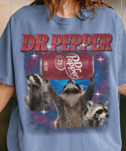 Gift for Dr Pepper Lover, Vintage Three Raccoons Dr Pepper Shirt, Retro Dr Pepper Bootleg Sweatshirt